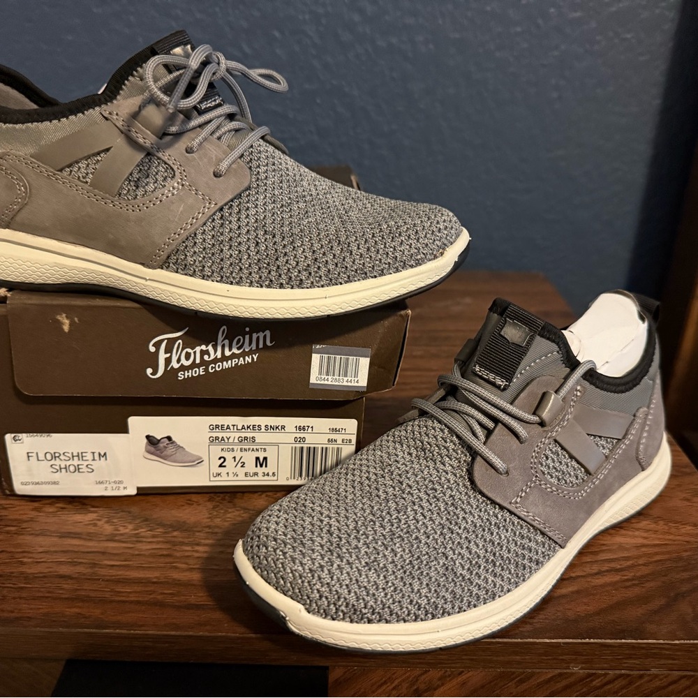 Florsheim Boy’s Knit Gray Sneakers